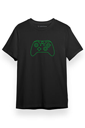 Xbox GamePad Siyah Kısa kol Erkek Tshirt