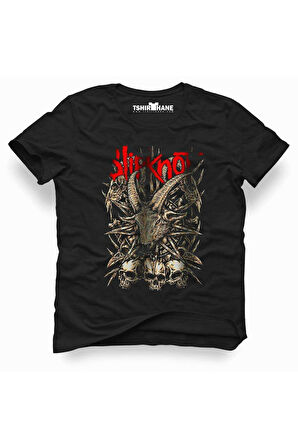 Tshirthane Slipknot cover skull Tişört Erkek Tshirt