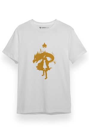 My Hero Academia Tokoyami Fumikage Beyaz Kısa kol Erkek Tshirt