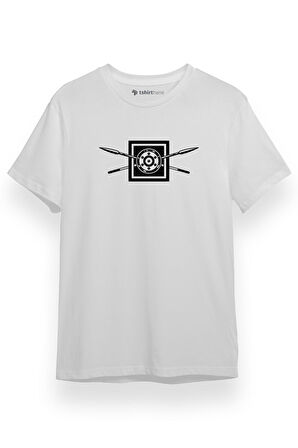 The Wheel Of Time Aiel Beyaz Kısa kol Erkek Tshirt