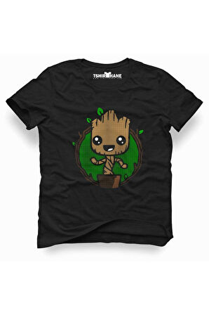 Tshirthane Galaxy Baby Groot Tişört Erkek Tshirt