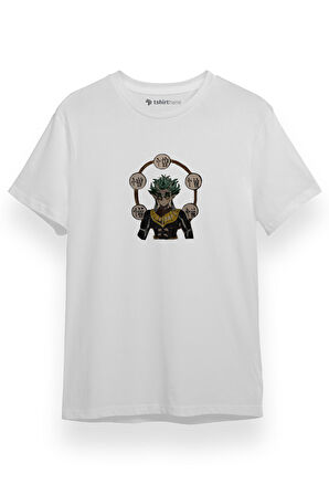 Demon Slayer Anime Hantengu Clone Beyaz Kısa kol Erkek Tshirt