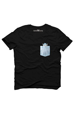 Tshirthane Rick And Morty Pocket Tişört Erkek Tshirt