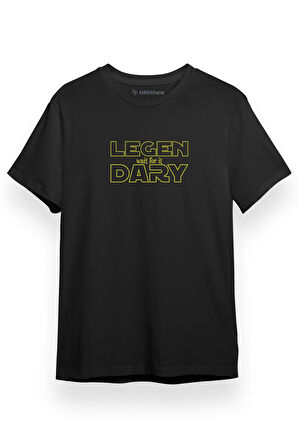 How I Met Your Mother Legendary Siyah Kısa kol Erkek Tshirt