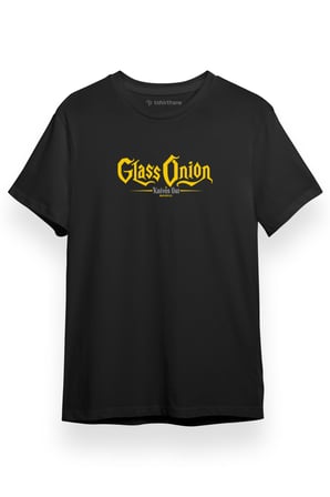 Knives Out Glass Onion Siyah Kısa kol Erkek Tshirt