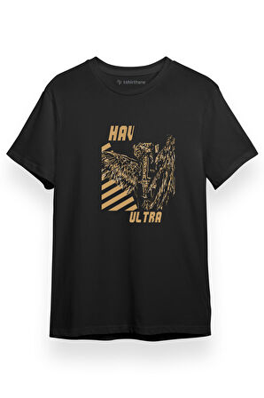 My Hero Academia Anime Hawks Plus Ultra Siyah Kısa kol Erkek Tshirt