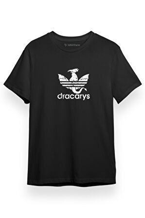 House Of The Dragon Dracarys Logo Siyah Kısa kol Erkek Tshirt