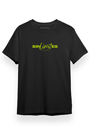 Sin Limites Logo Siyah Kısa kol Erkek Tshirt