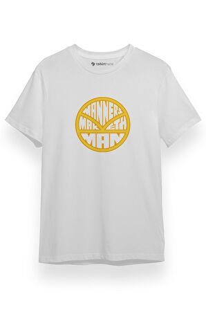 Kingsman Manners Maketh Man Circle Logo Beyaz Kısa kol Erkek Tshirt