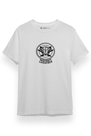 The Hunger Games District 10 Livestock Beyaz Kısa kol Erkek Tshirt