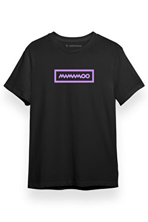Mamamoo Logo Siyah Kısa kol Erkek Tshirt