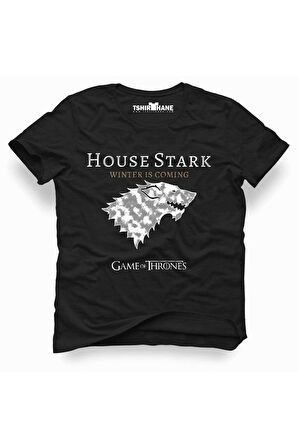 Tshirthane Game of Thrones HOUSE STARK  Tişört Erkek Tshirt