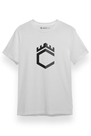 Citadel Logo Beyaz Kısa kol Erkek Tshirt