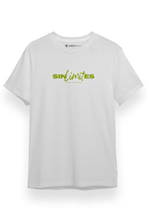 Sin Limites Logo Beyaz Kısa kol Erkek Tshirt