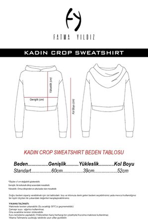 Basic Kırçıllı Gri Kapüşonlu Crop Sweatshirt