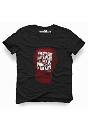 Tshirthane Mike tyson everybody has a plan Tişört Erkek Tshirt