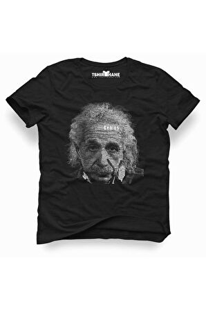 Tshirthane Albert einstein tipografi Tişört Erkek Tshirt
