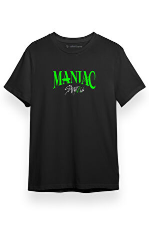 Maniac 2nd World Siyah Kısa kol Erkek Tshirt