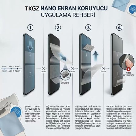 Huawei P40 LİTE E Uyumlu NANO Ekran Koruyucu Ultra İnce ekstra Dayanıklı HD - Tkgz