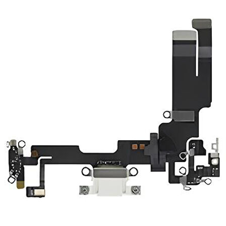 iPhone 14 Şarj Soketi Kulaklık Soketi Full BEYAZ Orijinal