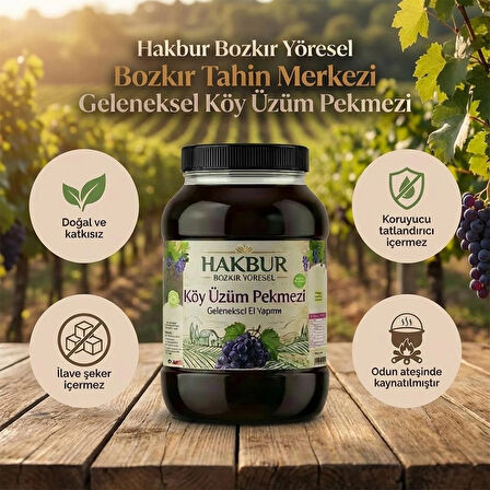 Bozkır Tahin Merkezi Üzüm Köy Pekmezi 950 gr (Doğal&katkısız)