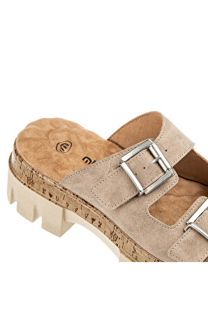 Muya Dolce Anatomik Taban Topuk Dikeni Kadın Terlik