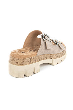 Muya Dolce Anatomik Taban Topuk Dikeni Kadın Terlik