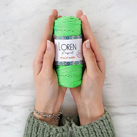 Loren Macrame Neon Turuncu El Örgü İpi - L113