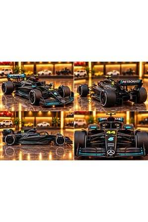 Mercedes-AMG PETRONAS Formula 1 Diecast Model Araba 1:24 Ölçek Formula Arabası Model