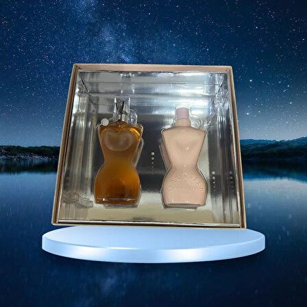 Jean Paul Gaultier 100 ml edt parfüm+100 ml vücut losyonu kadın kofre