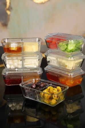 4 Adet Frigo 2 Bölmeli Kahvaltılık