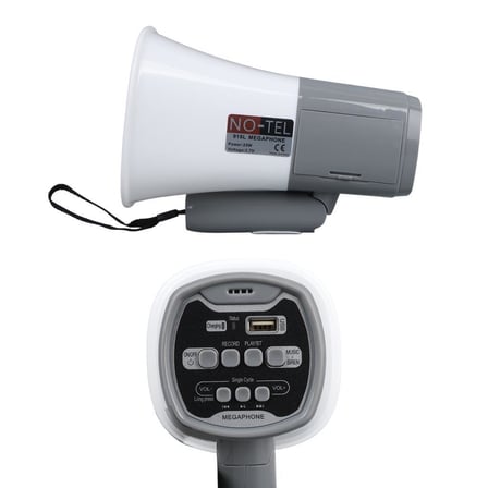 Notel 918l 25 Watt Bluetooth-usb-si̇ren-ses Kayit Özeli̇kli̇ Dahi̇li̇ Bataryali Mi̇ni̇ El Ti̇pi̇ Megafon