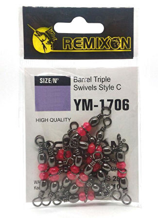 Remixon YM-1706 Üçlü Fırdöndü NO:6x8