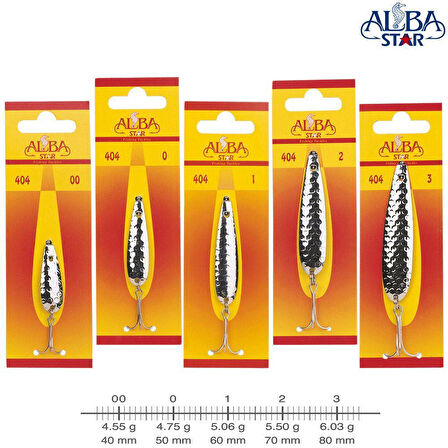 AlbaStar Lüfer Olta Kaşığı Desenli NO:0