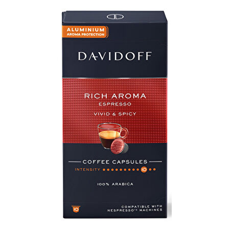 Davidoff Nespresso Uyumlu Kapsül Kahve Seti | Espresso - Rich - Intense
