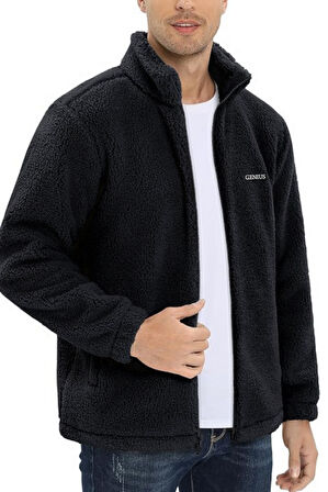 Oversize Peluş Sweatshirt Erkek Polar Sweatshirt Erkek Sweatshirt OVERSIZE-PELUSS