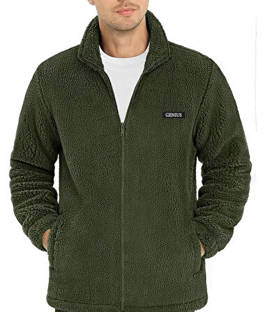 Oversize Peluş Sweatshirt Erkek Polar Sweatshirt Erkek Sweatshirt OVERSIZE-PELUSS