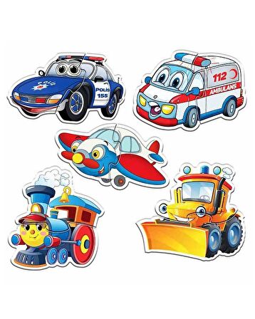 Circle Toys Baby Puzzle Sevimli Araçlar 