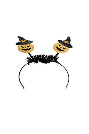 Halloween Şapkalı Bal kabağı Taç