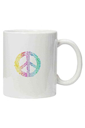 Kupa Bardak Peace Hippie Peace Symbols