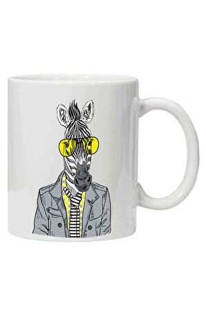 Kupa Bardak Zebra Potikare Zebra Ceket Ve Güneş Gözlüğü