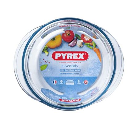 PYREX 204A000/7743 KAPAKLI CAM YUVARLAK FIRIN KABI 2,1L