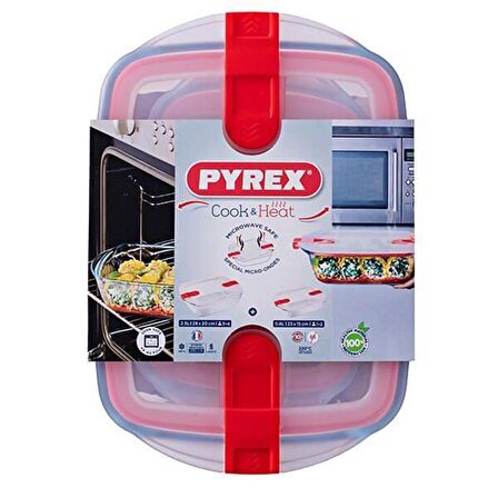 PYREX 913S065/7045 2 Lİ D.GEN KPKL SKLM KABI SETİ