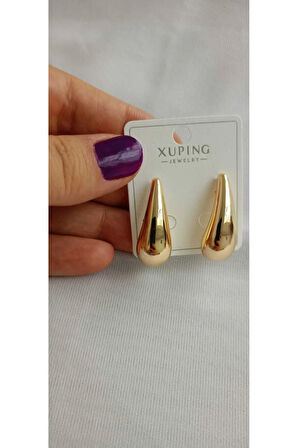 Damla Model Xupıng Rose Küpe