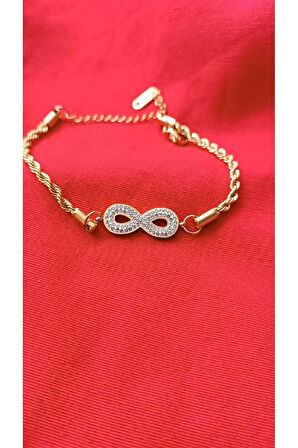 1.Sınıf Kararma Yapmaz Çelik Burgu Sonsuzluk Bileklik