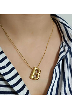 1.Sınıf Çelik Kararma Yapmaz Harf Kolye(İstediğiniz Harfi Sorular Bölümünden Belirtiniz)