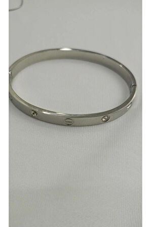 1.Sınıf Çelik Kararma Yapmaz Silver Cartierr Bileklik