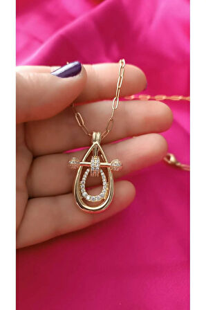 1.sınıf Çelik Kararma Yapmaz Zirkon Taşlı Orion Kolye