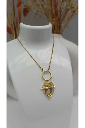 1.Sınıf Çelik Kararma Yapmaz  Zirkon Taşlı Serenay Kolye