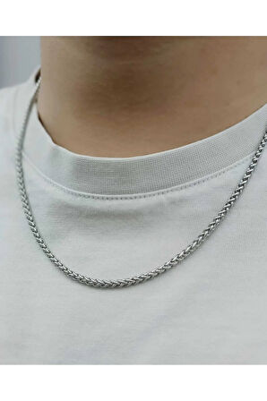 Çelik Kararma Yapmaz Burgu Model Erkek Kolye